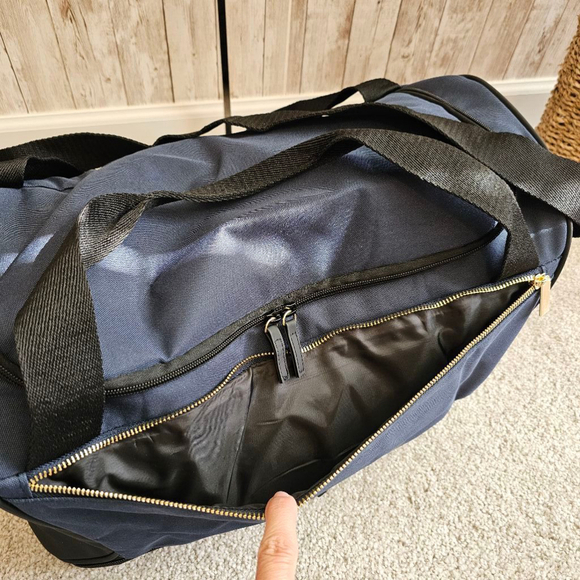 Unisex Paco Rabanne Blue and Black Travel Duffel Bag - Picture 9 of 13